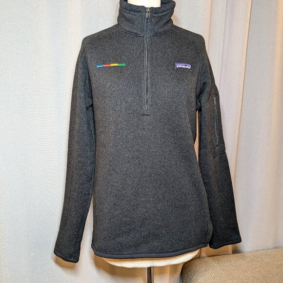 Patagonia Black Better Sweater 1/4 Zip Quarter Zip Medium Black - Picture 1 of 6